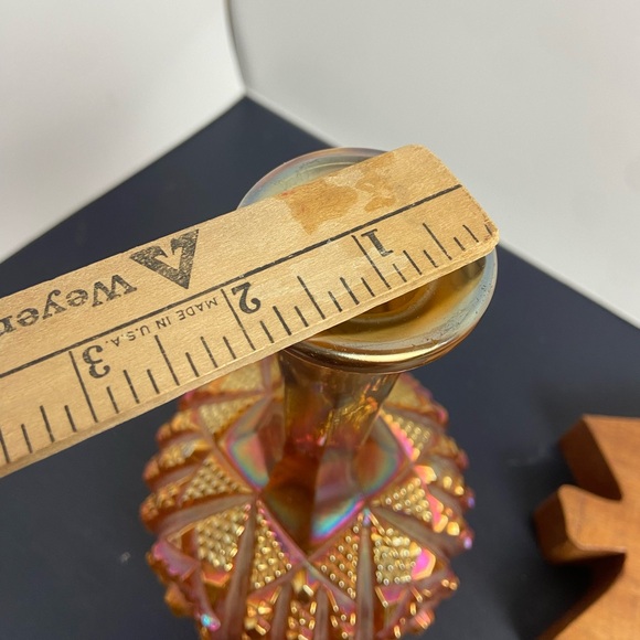 Vintage Imperial Carnival Glass Vase - Picture 7 of 8